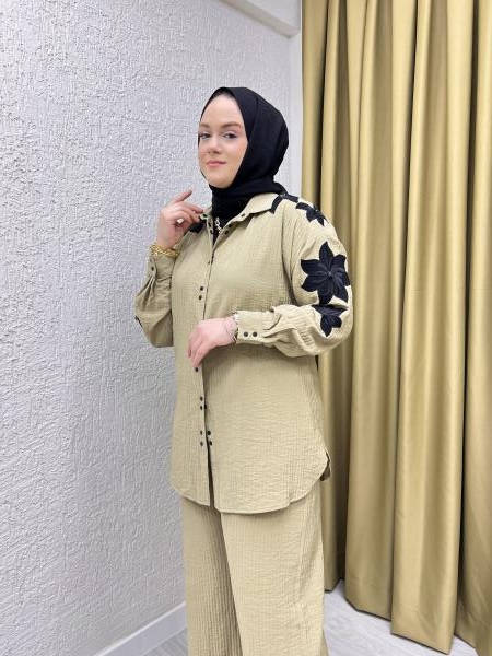 MISSEMRAMISS 4779 FLOWER TAKIM BEJ