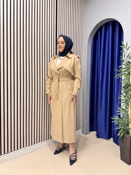 MISSEMRAMISS 4721 ROSE TRENÇKOT BEJ