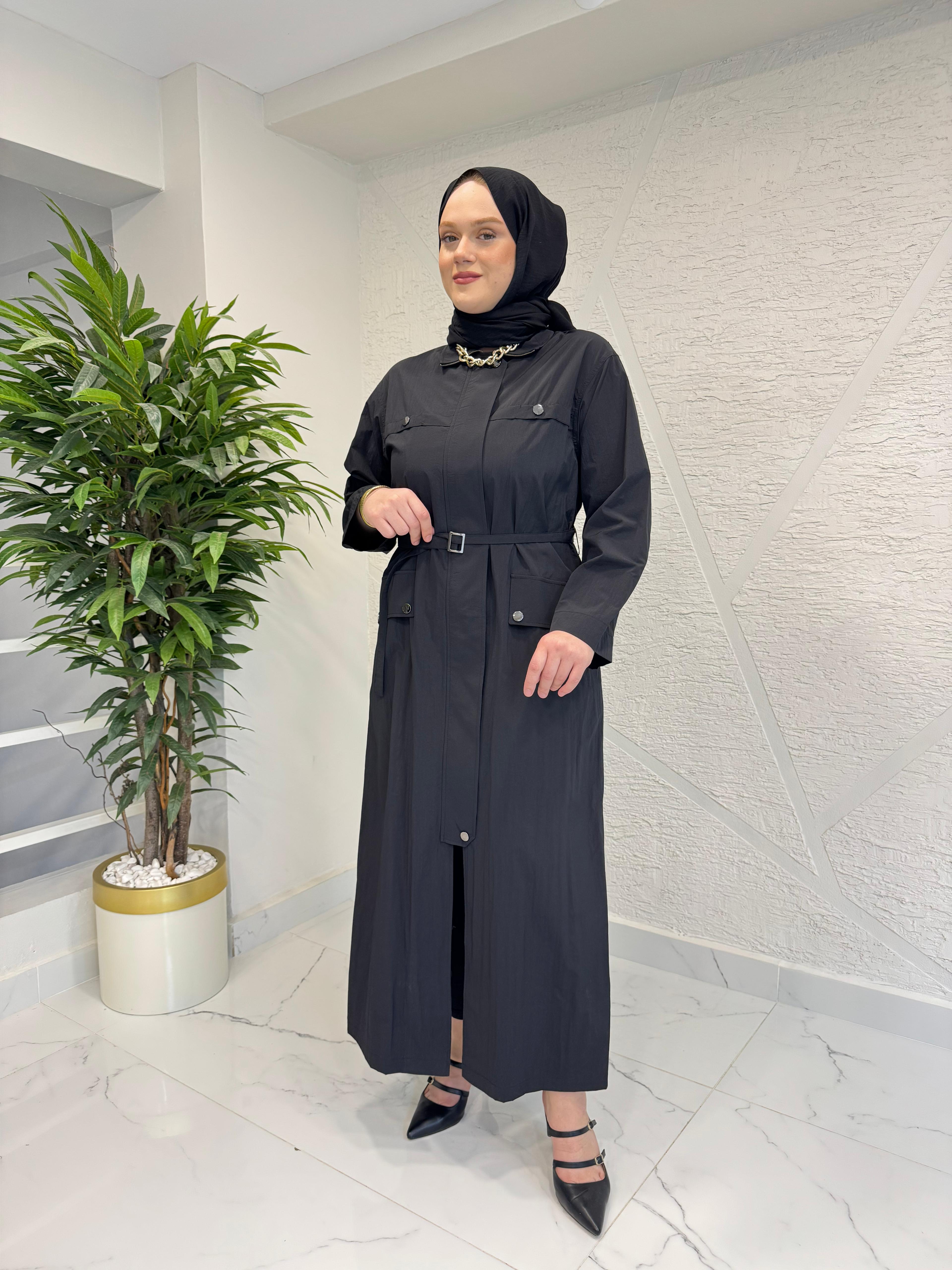WENNORA 1035 TRENÇ SİYAH