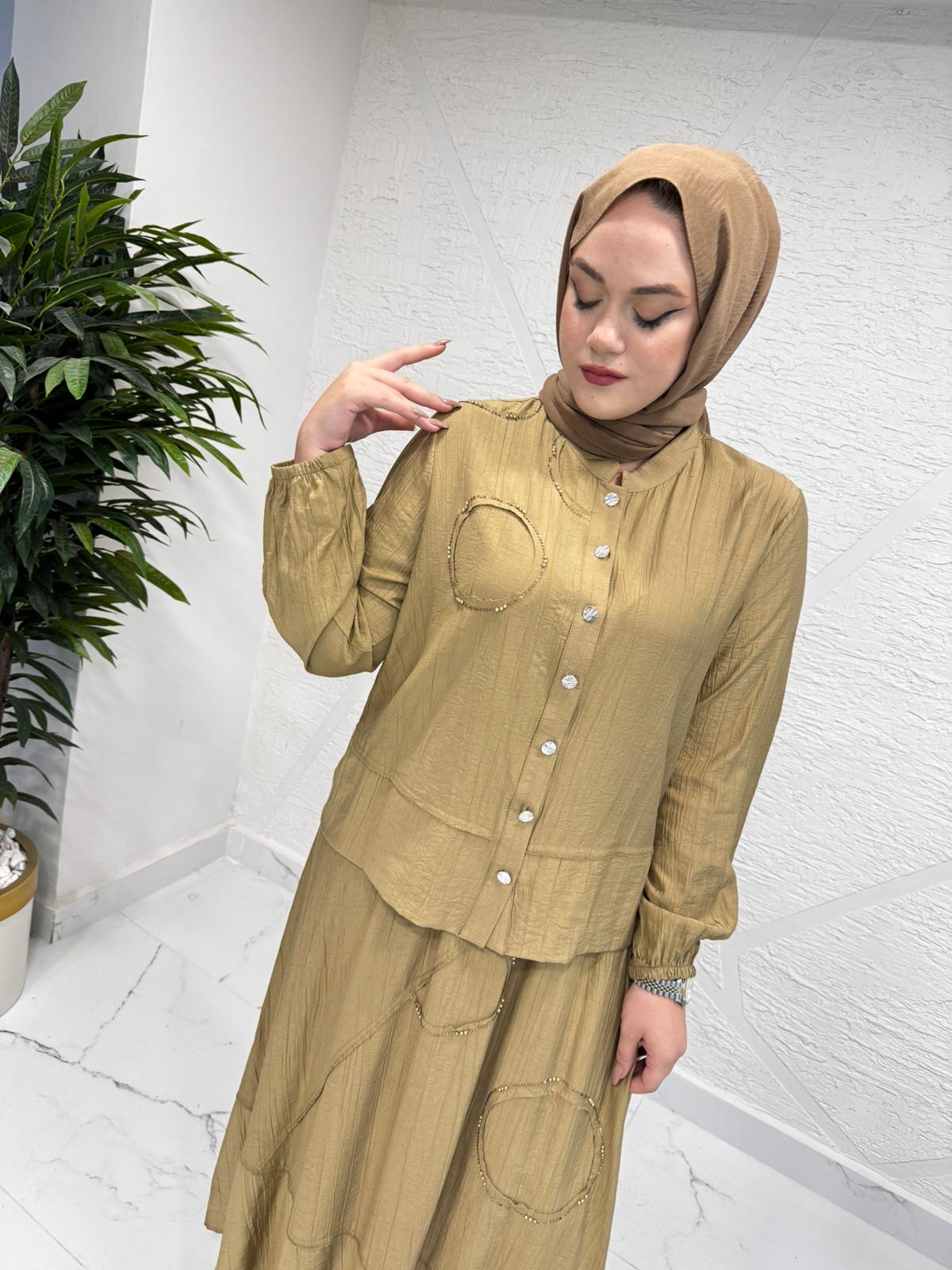 CLEMENCE 1447 KREP ETEKLİ TAKIM YAĞ YEŞİL