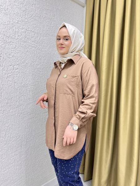 MISSEMRAMISS 4825 SUNSHINE GÖMLEK KAHVERENGİ
