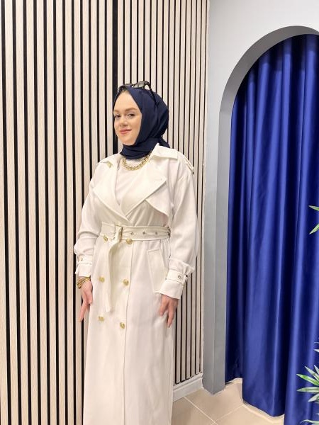 MISSEMRAMISS 4721 ROSE TRENÇKOT EKRU