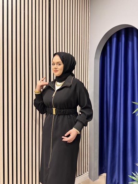 MISSEMRAMISS 4722 SPECIAL TRENÇKOT SİYAH