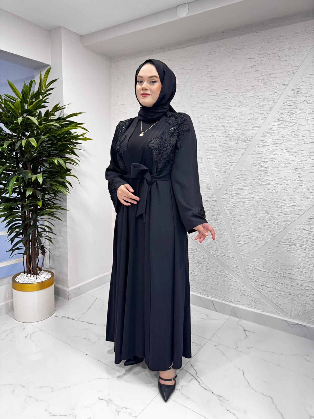 ORHAN 2587 İKİLİ ABİYE TAKIM SİYAH