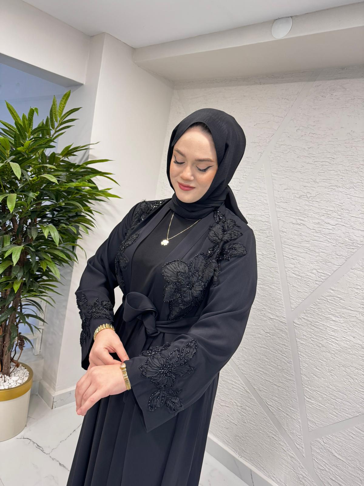 ORHAN 2587 İKİLİ ABİYE TAKIM SİYAH