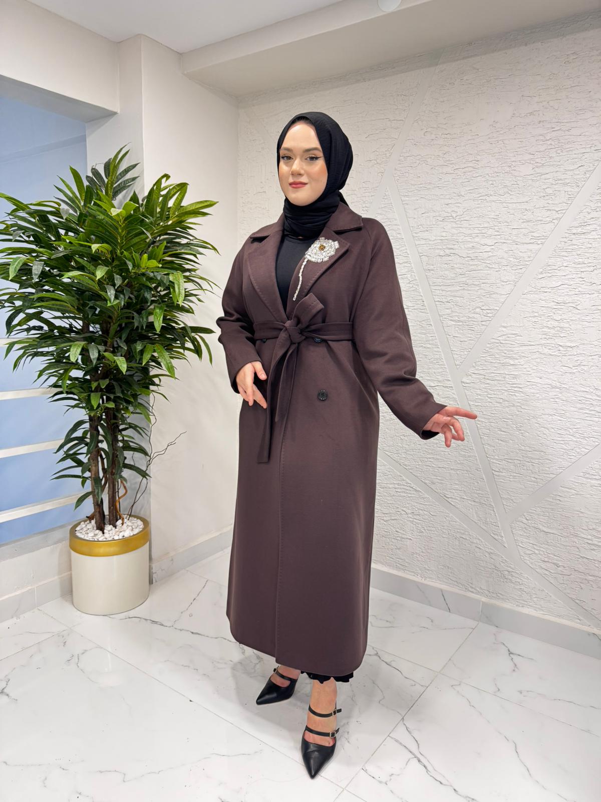 MISSEMRAMISS 5018 LUCE KAŞE KABAN KAHVERENGİ