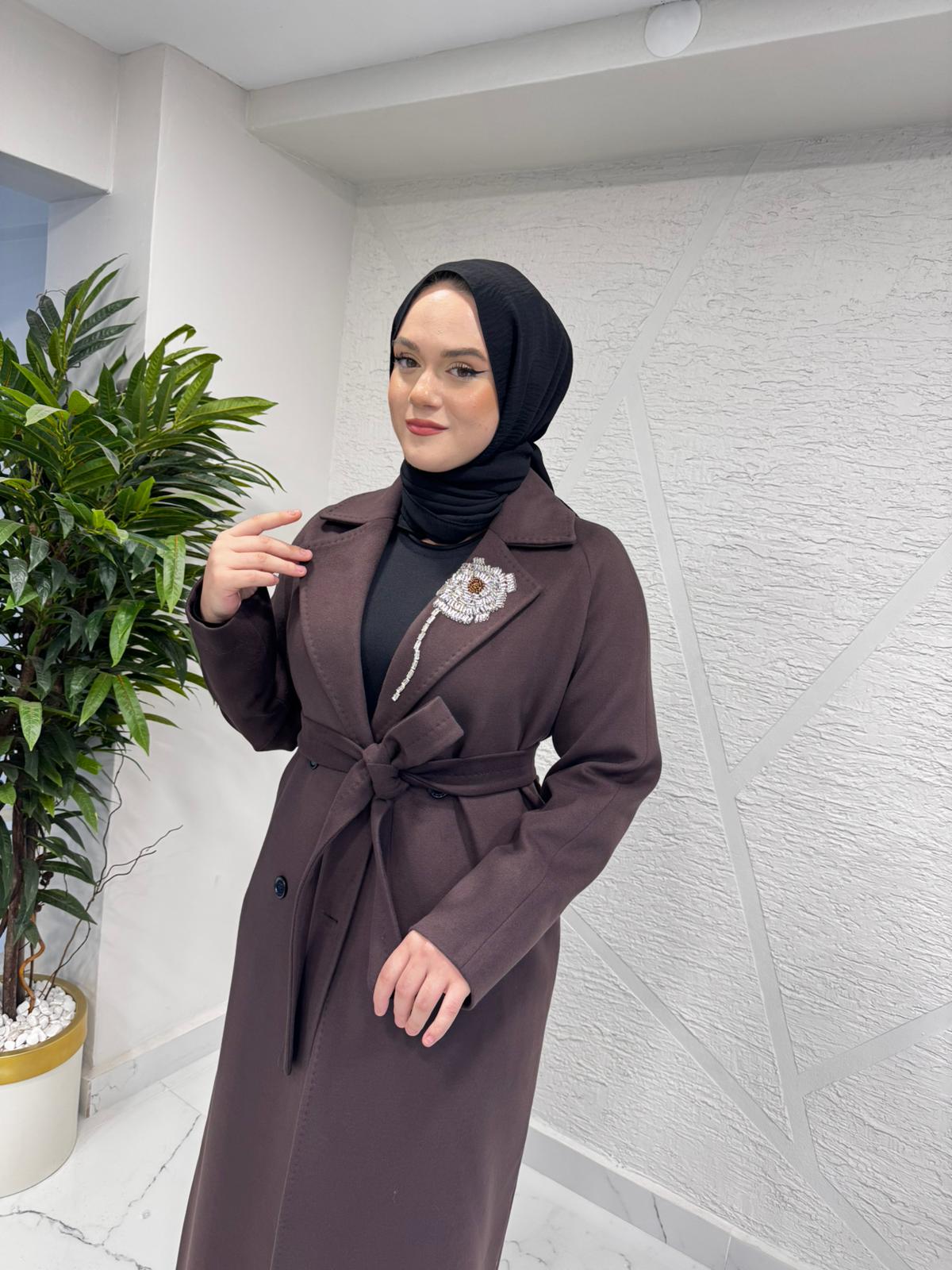 MISSEMRAMISS 5018 LUCE KAŞE KABAN KAHVERENGİ