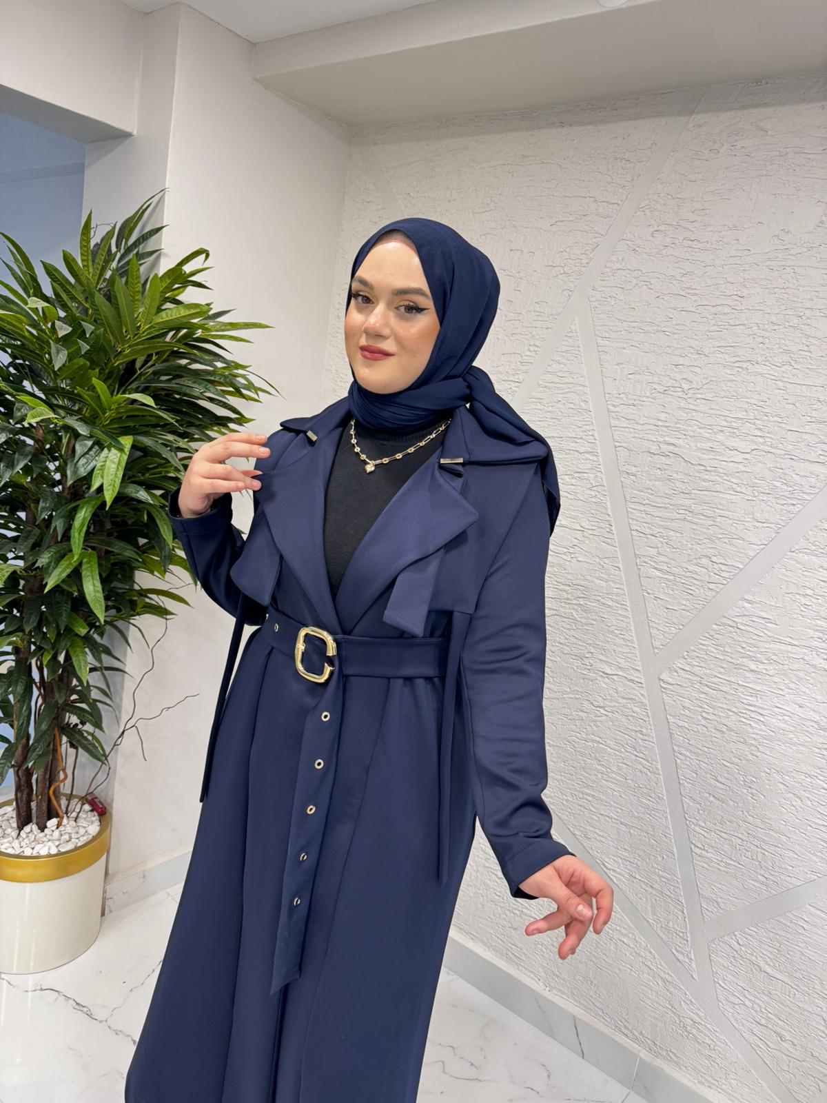 MISSEMRAMISS 5047 INVERNO SCUBA TRENÇKOT LACİVERT