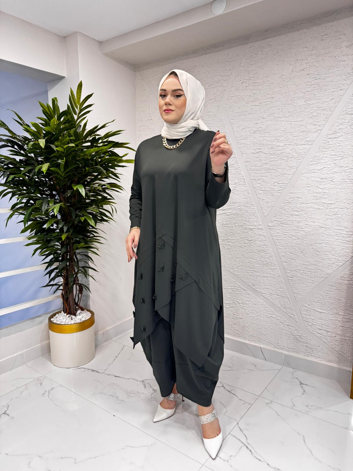 CEREMONY 6937 LUNA ÖNÜ ANVELOP TAKIM YEŞİL