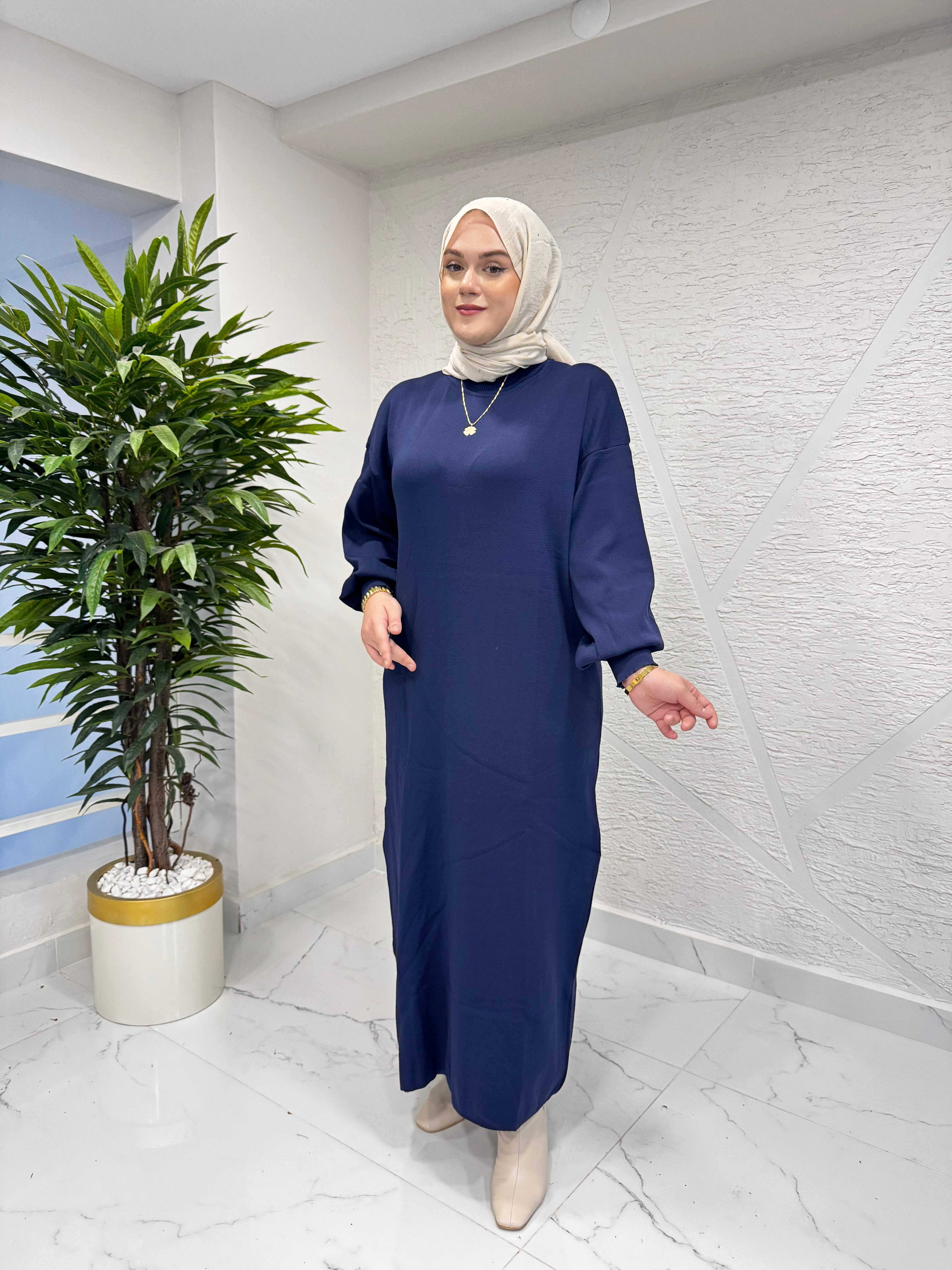 RAIMENT TRİKO ELBİSE LACİVERT