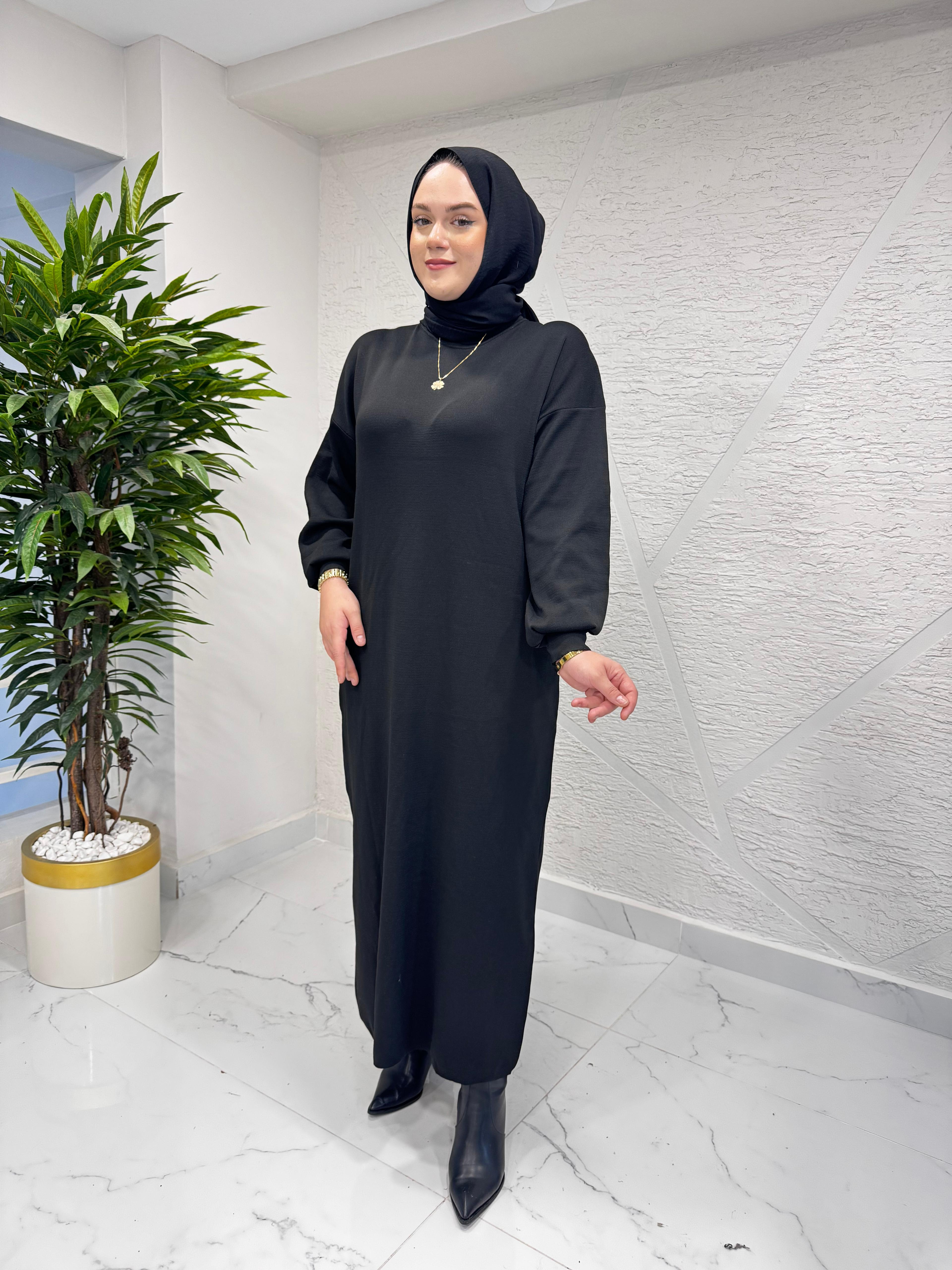 RAIMENT TRİKO ELBİSE SİYAH