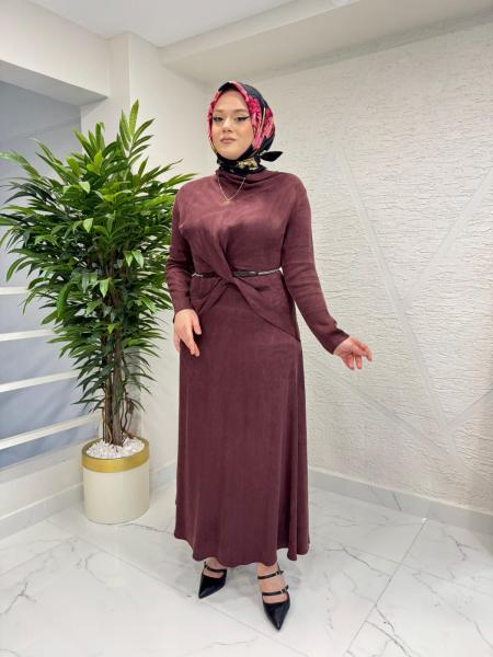 WENNORA 1002 QUEEN ELBİSE BORDO