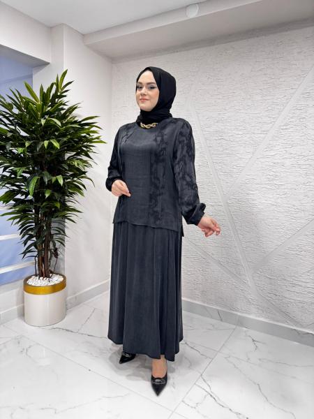 CLEMENCE 1415 İPEK TAKIM SİYAH