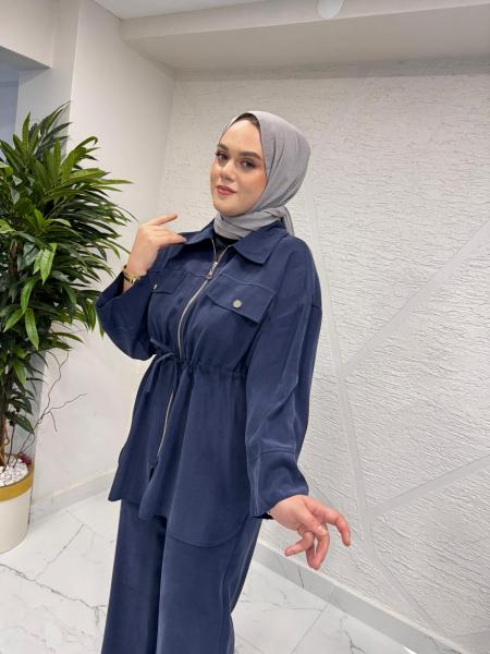 İKOL 36249 CEP TÜNELLİ MODAL TAKIM LACİVERT