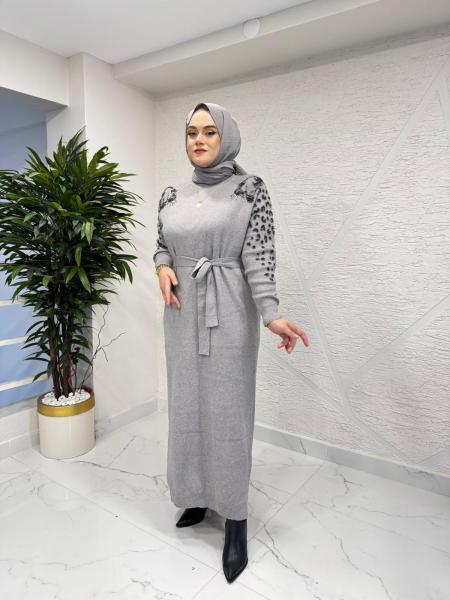 FUAT GÜRŞEN 4106 ELBİSE GRİ