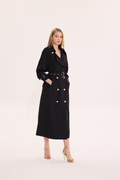 MISSEMRAMISS 4721 ROSE TRENÇKOT SİYAH