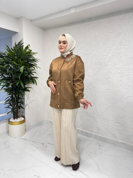 MISSEMRAMISS 4910 TAŞ DETAY SÜET KAP TABA