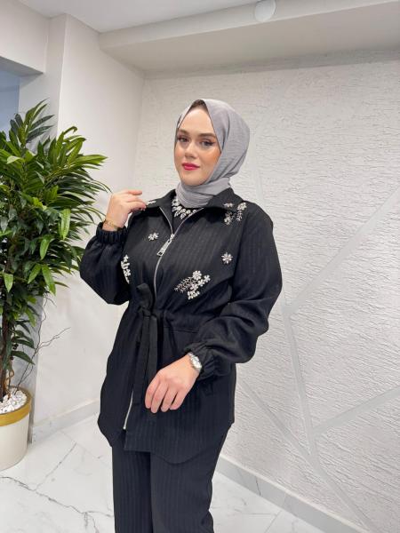 MISSEMRAMISS 4983 FLEUR TAKIM SİYAH