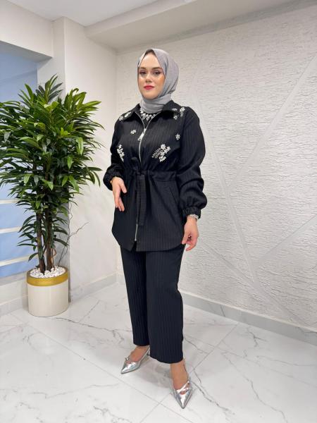 MISSEMRAMISS 4983 FLEUR TAKIM SİYAH