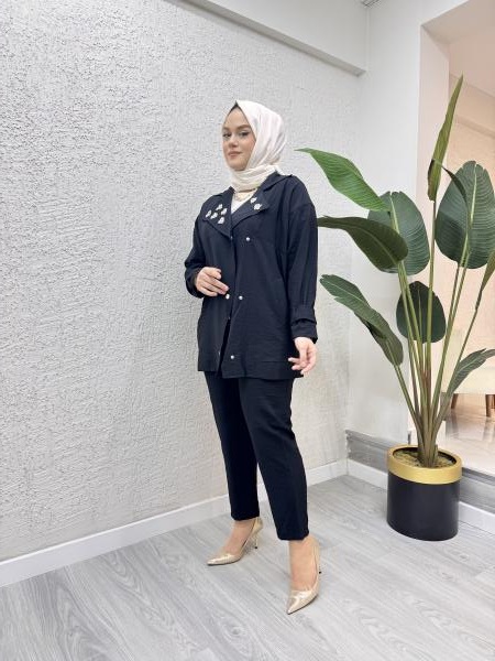 MISSEMRAMISS 4773 SHINY TAKIM SİYAH